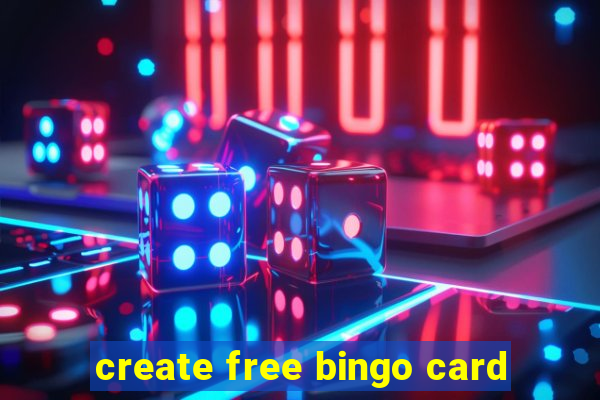 create free bingo card