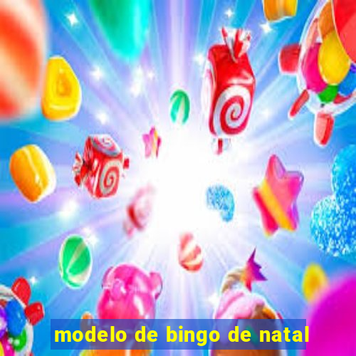 modelo de bingo de natal