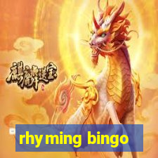 rhyming bingo