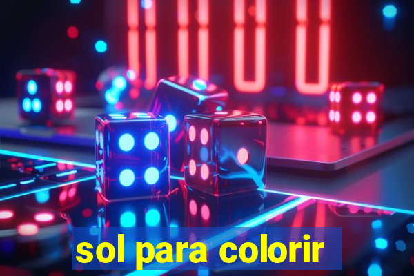 sol para colorir