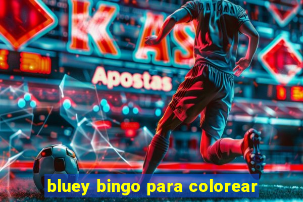 bluey bingo para colorear