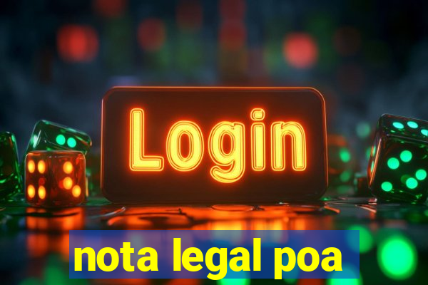 nota legal poa