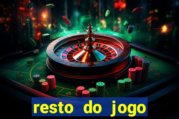 resto do jogo placar atual