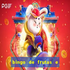 bingo de frutas e legumes para imprimir