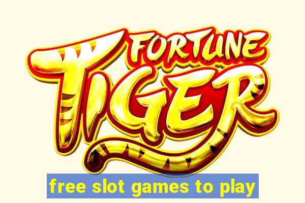 free slot games to play