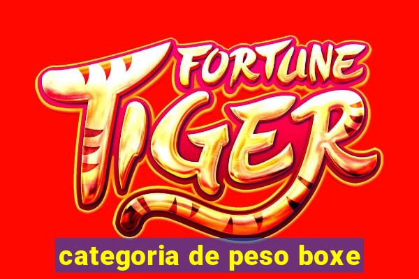 categoria de peso boxe