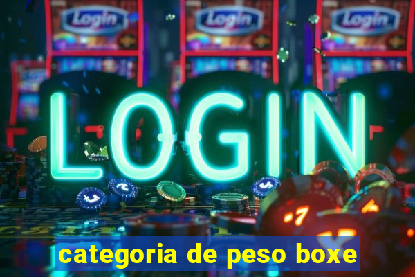 categoria de peso boxe