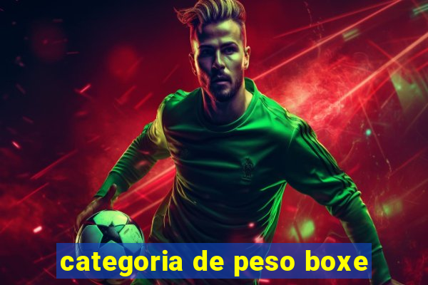 categoria de peso boxe