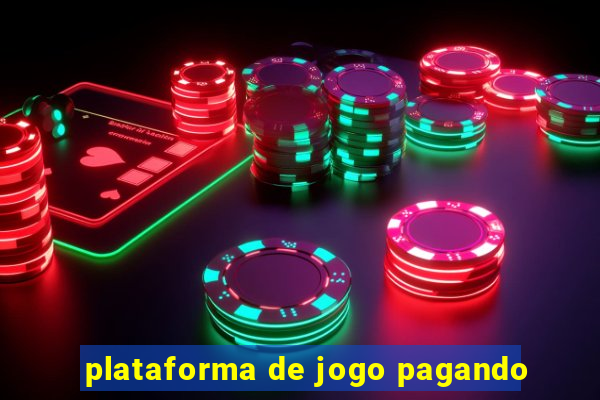 plataforma de jogo pagando