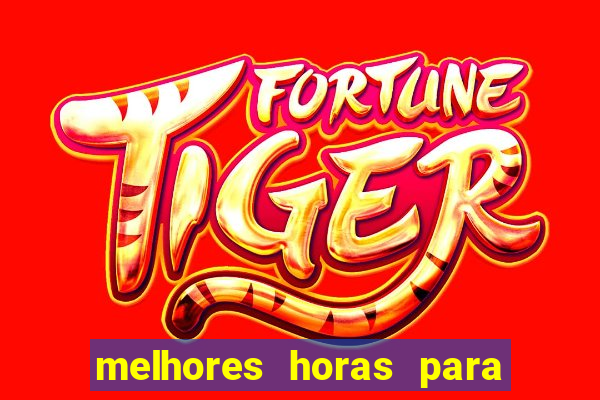 melhores horas para jogar fortune tiger