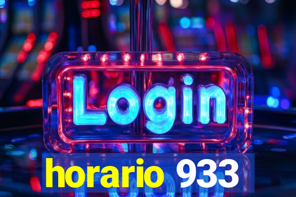 horario 933