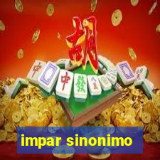 impar sinonimo