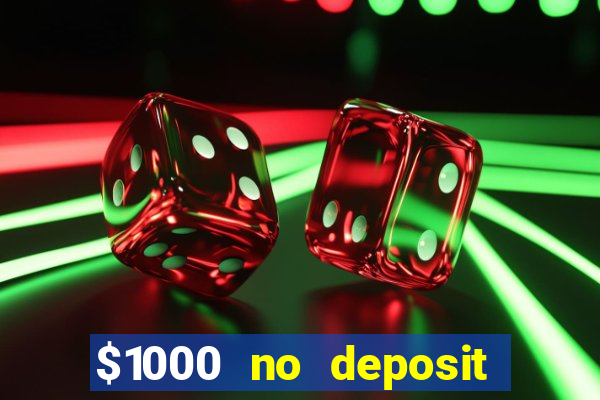 $1000 no deposit bonus casino