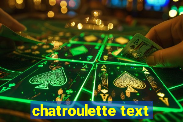 chatroulette text