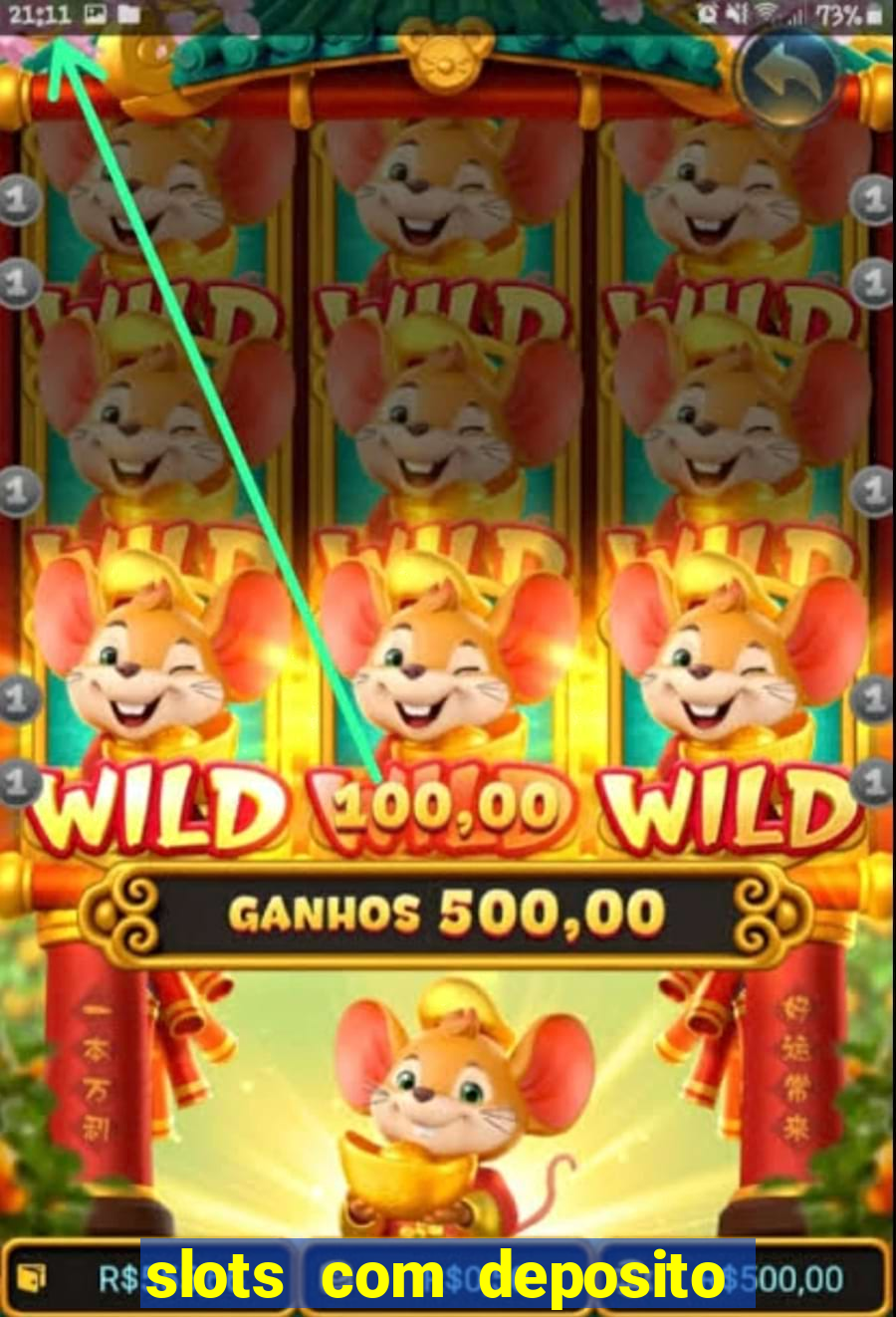 slots com deposito minimo de 1 real