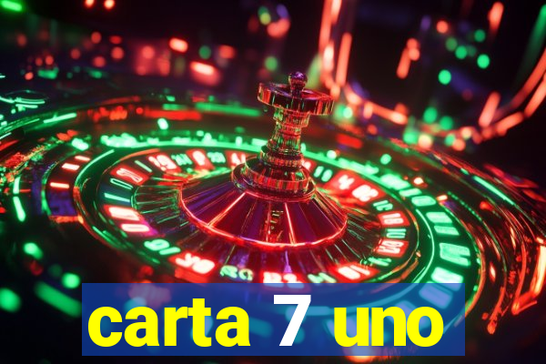 carta 7 uno