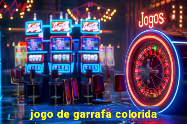 jogo de garrafa colorida