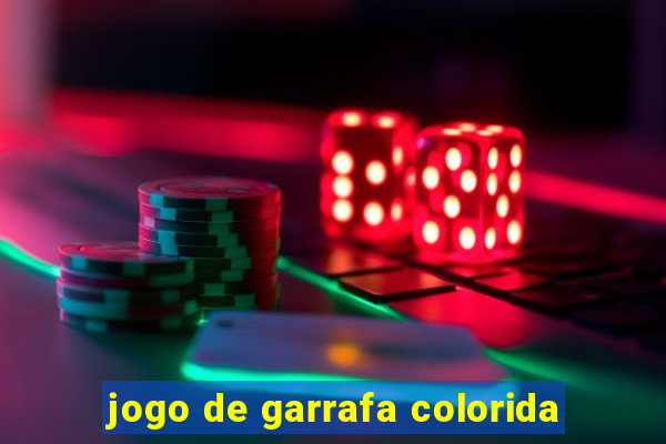 jogo de garrafa colorida