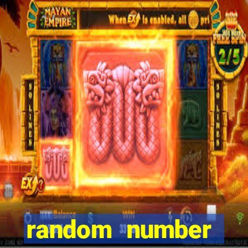 random number generator bingo