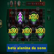 beta alanina da sono