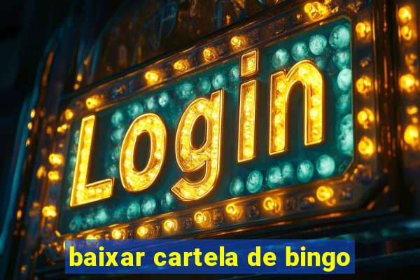 baixar cartela de bingo