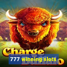 777 winning slots