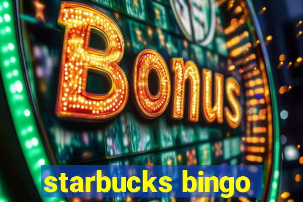 starbucks bingo