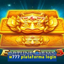 w777 plataforma login