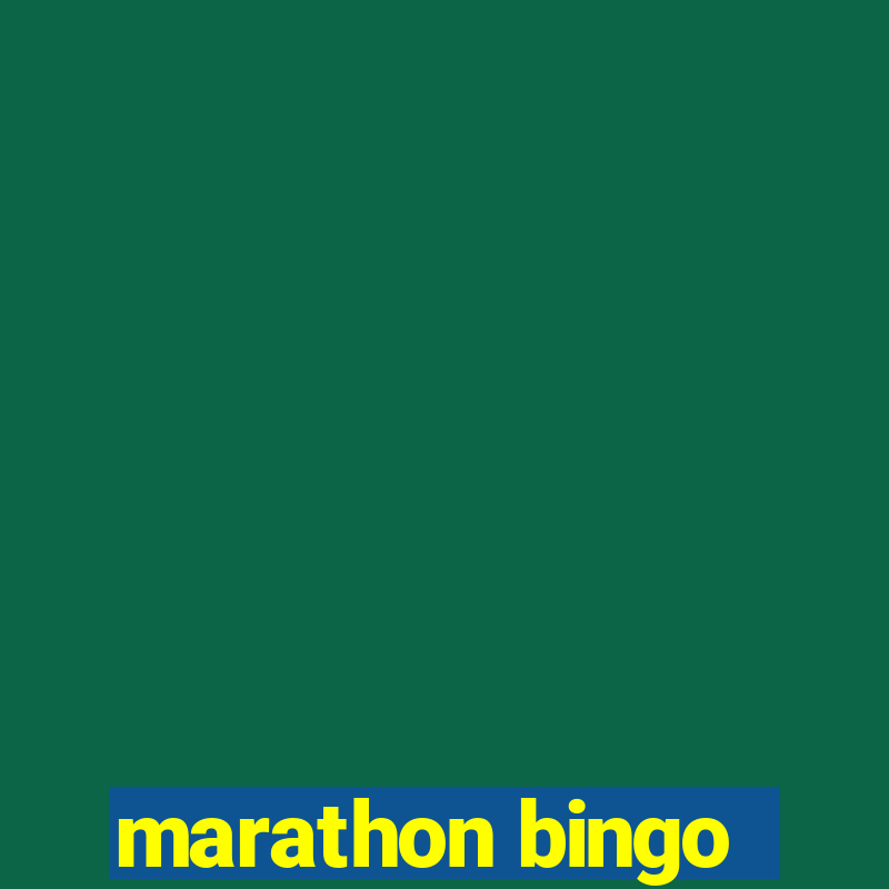 marathon bingo