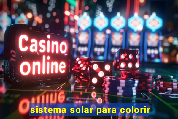 sistema solar para colorir