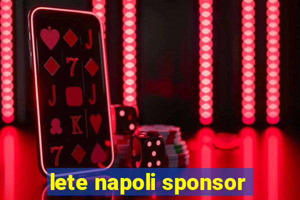 lete napoli sponsor