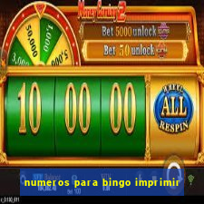 numeros para bingo imprimir