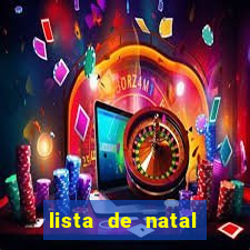 lista de natal para imprimir