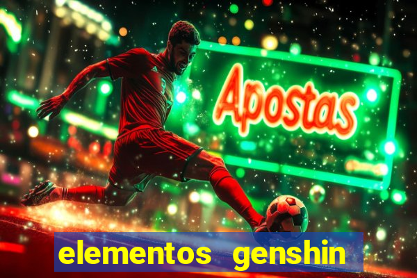 elementos genshin impact fraquezas