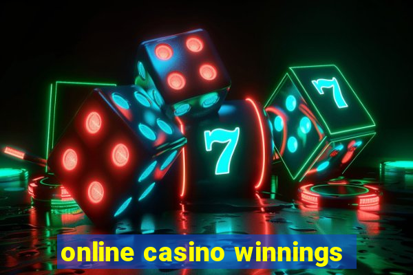 online casino winnings