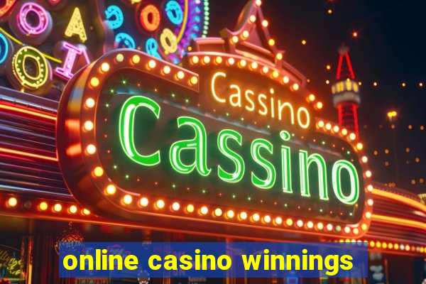 online casino winnings