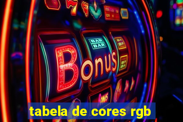 tabela de cores rgb