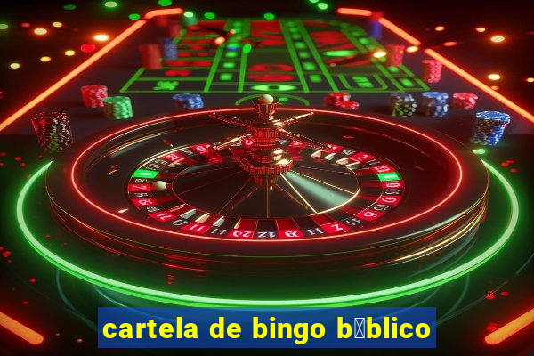 cartela de bingo b铆blico