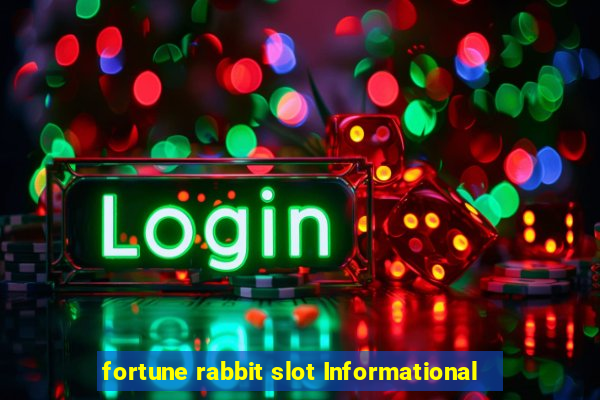 fortune rabbit slot Informational