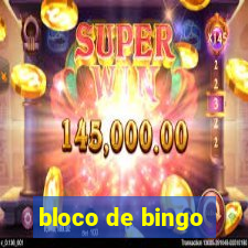 bloco de bingo