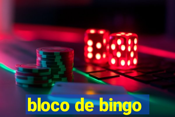 bloco de bingo