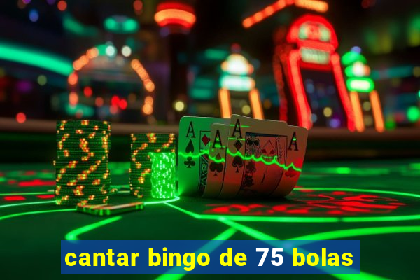 cantar bingo de 75 bolas