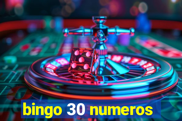 bingo 30 numeros