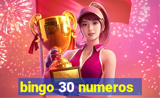 bingo 30 numeros