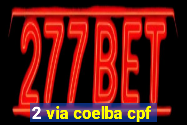 2 via coelba cpf