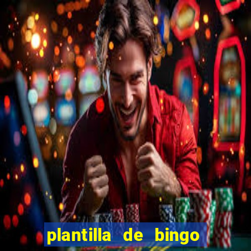 plantilla de bingo para editar