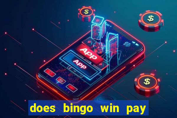 does bingo win pay real money