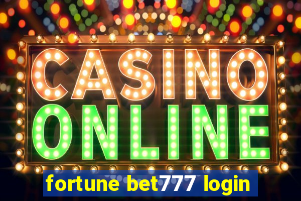 fortune bet777 login