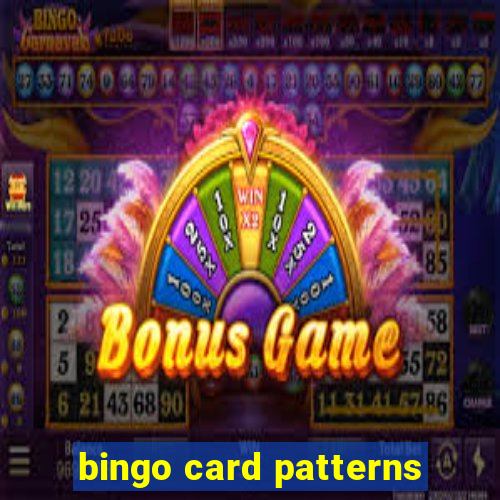 bingo card patterns