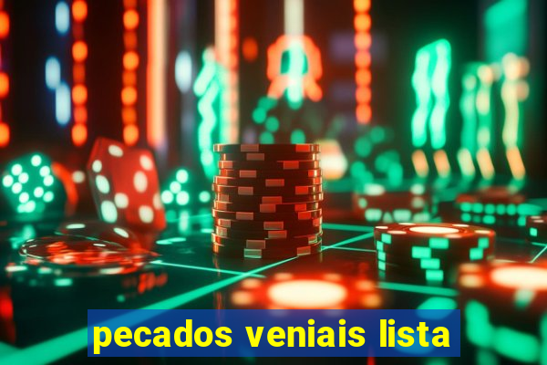 pecados veniais lista